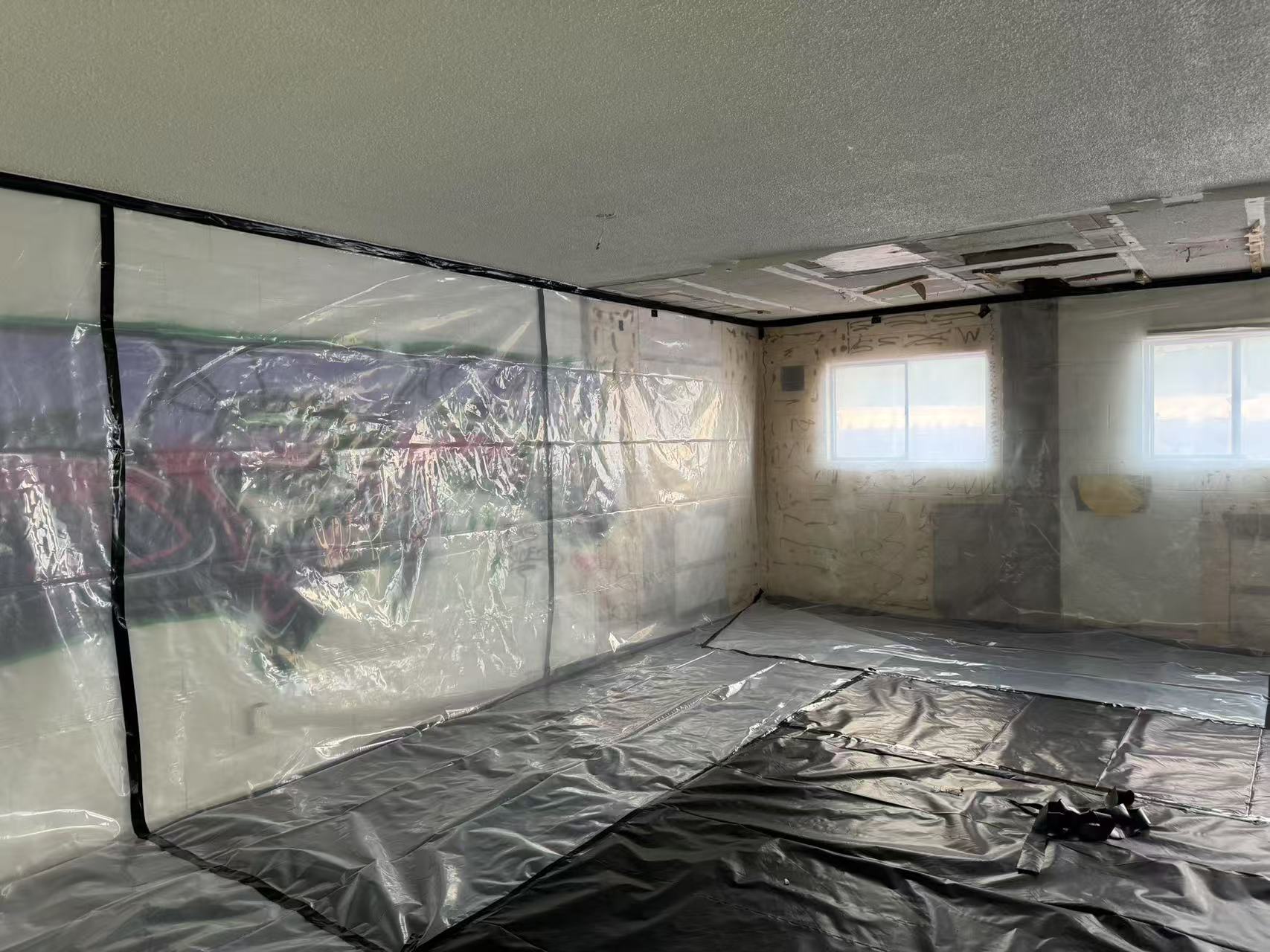 Controlled asbestos work and protective measures