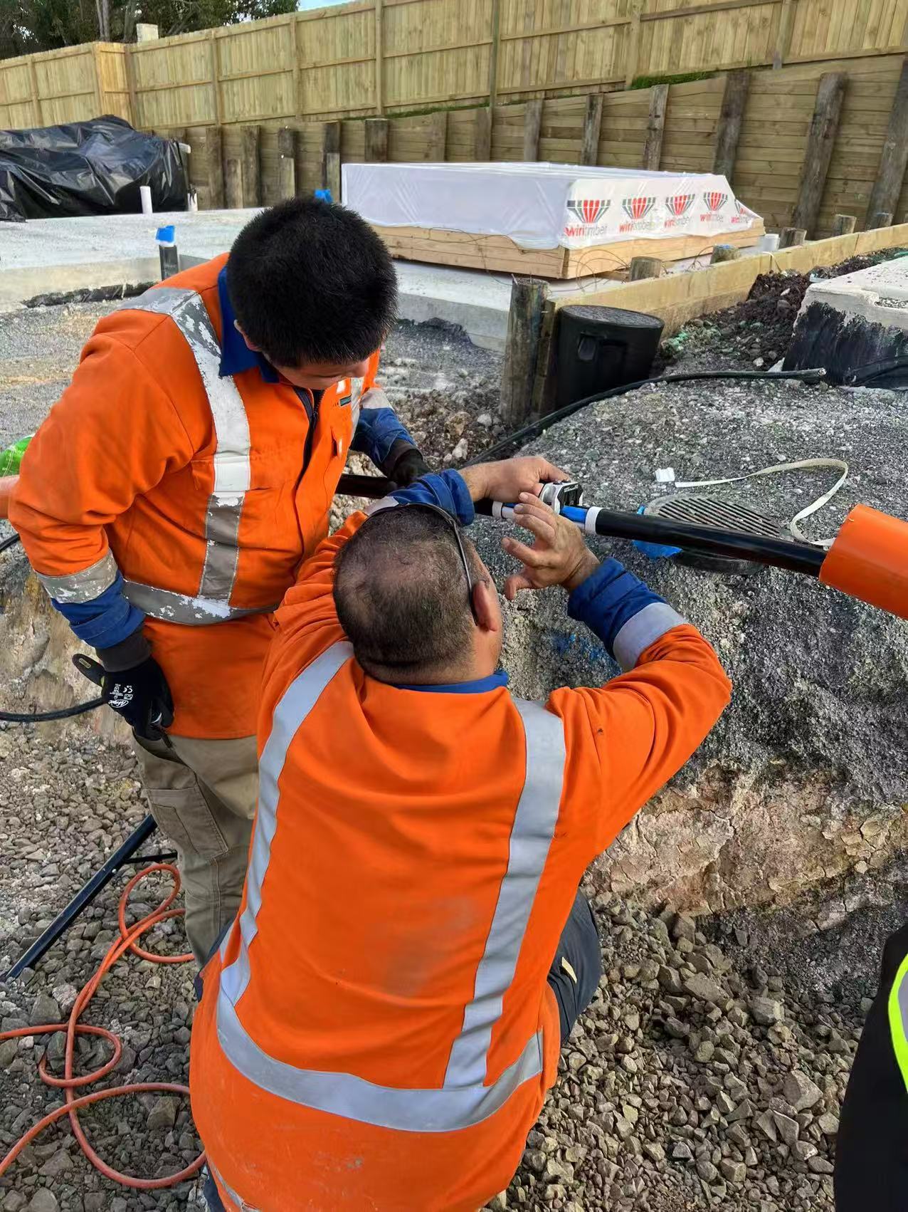 SLINE installing underground site services
