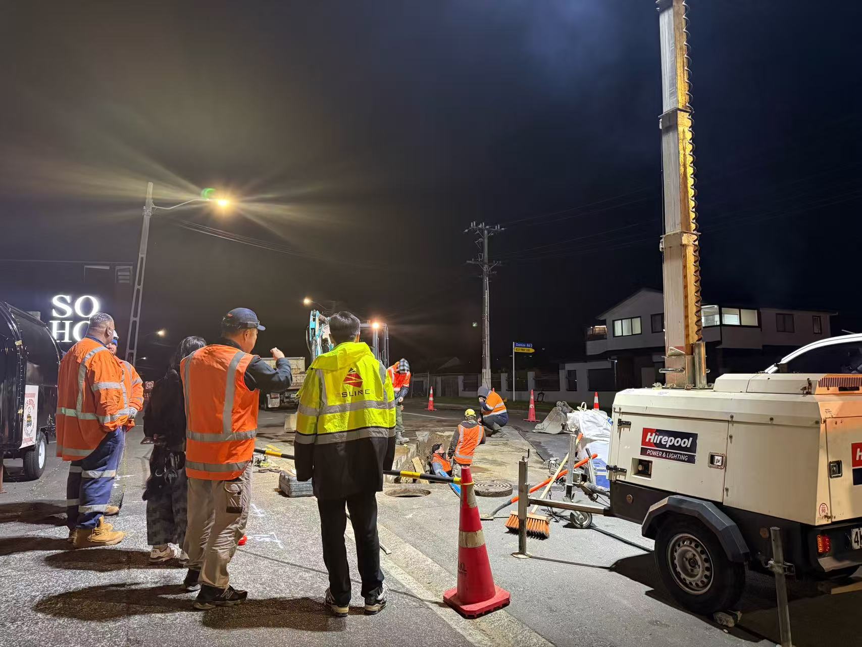 SLINE traffic management and public drainage night works